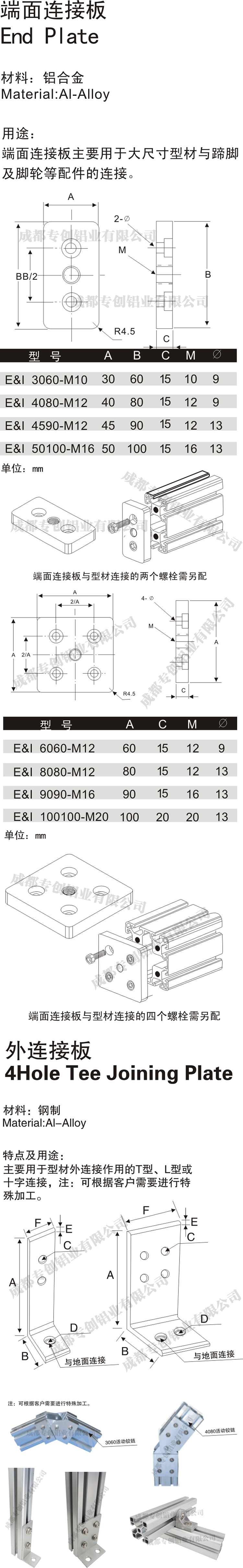 重慶機械設備工業(yè)鋁型材配件